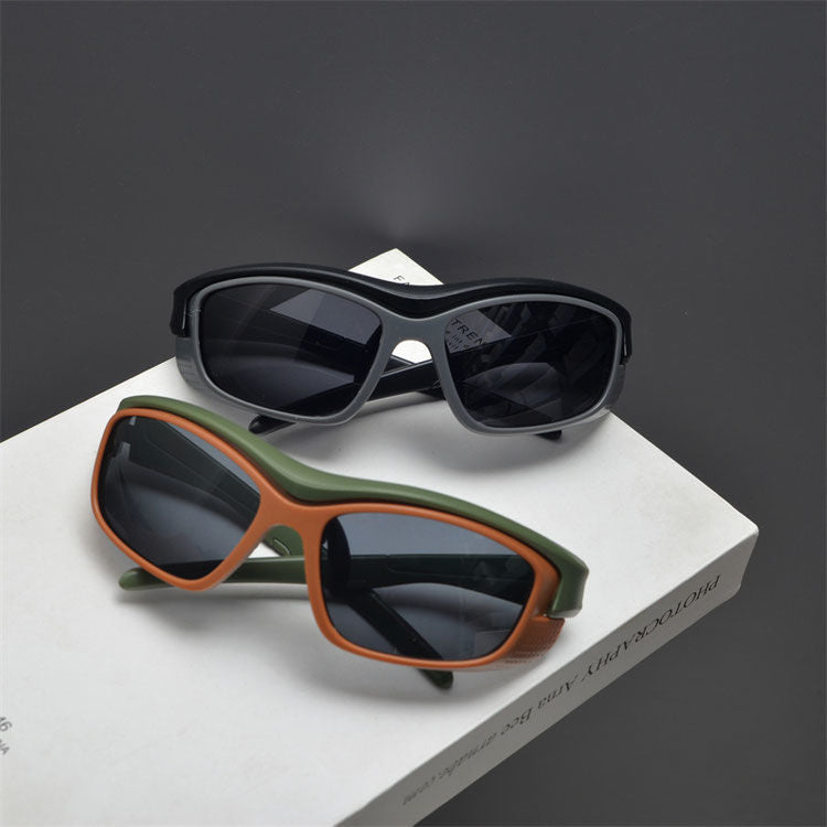 Black & Grey Sporty Retro Shades