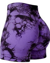 Purple mist biker shorts