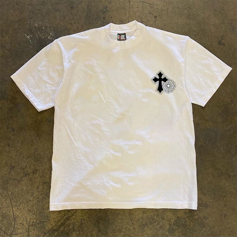 Gothic Cross Graphic T-Shirt
