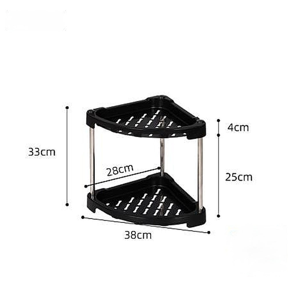 Two-layer triangle storage rack