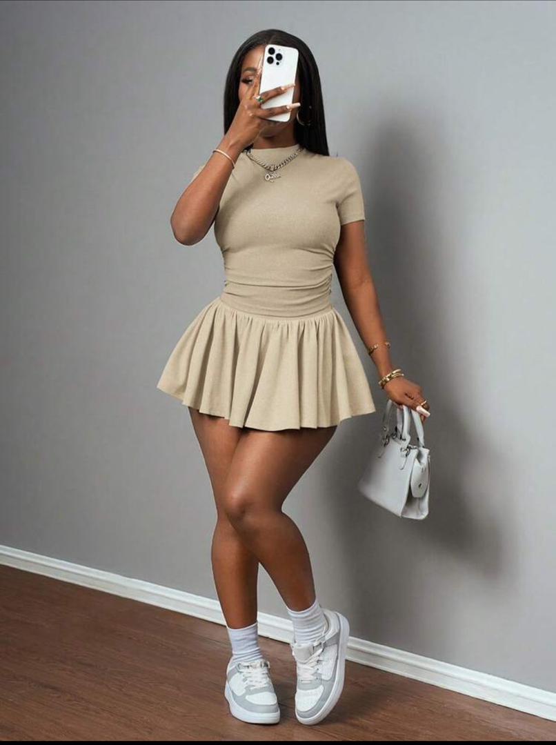 Skater mini dress