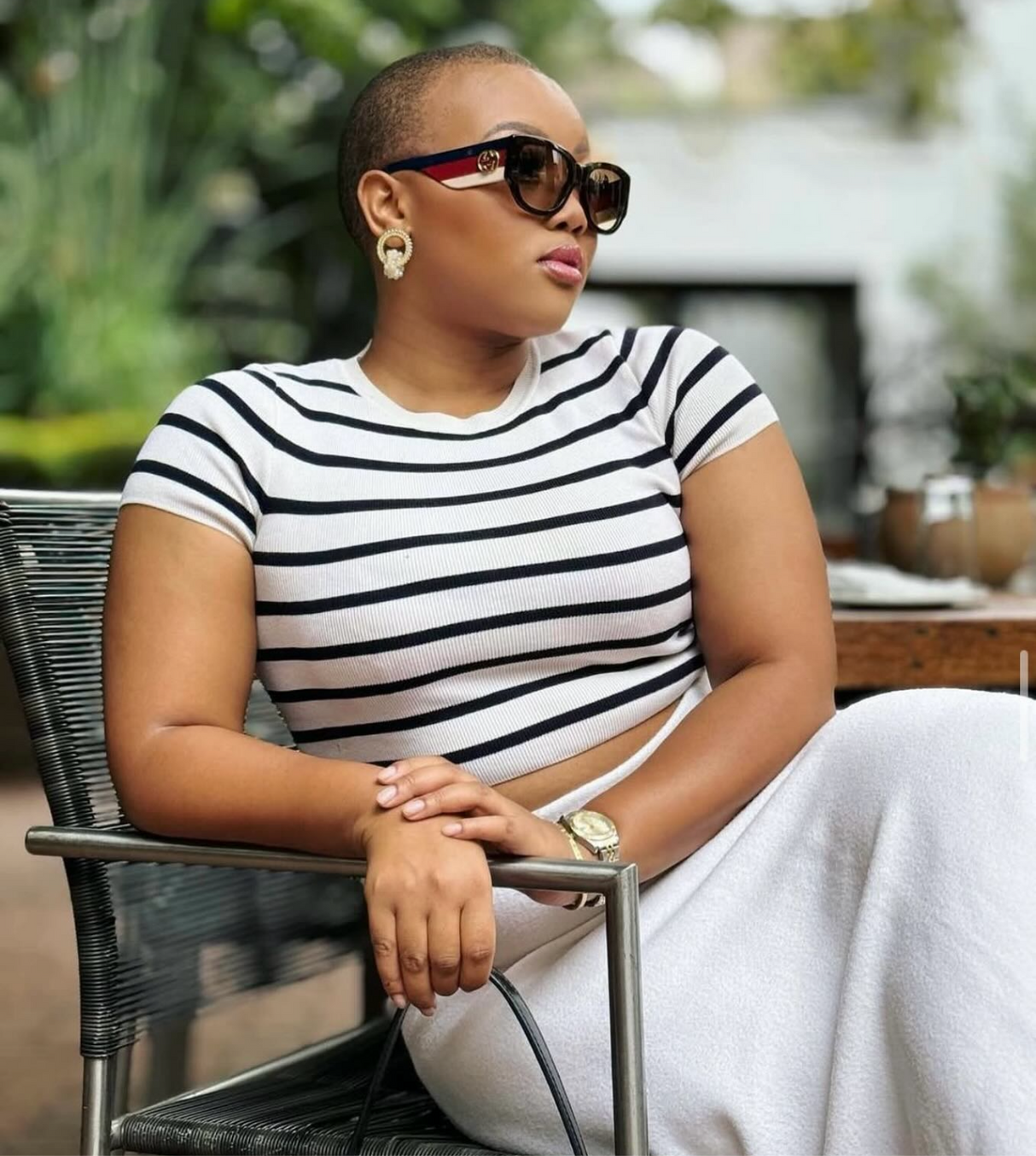 White stripes top