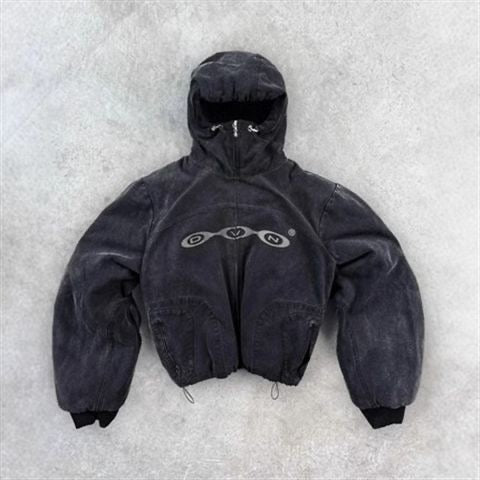 DVN black zip up hoodie