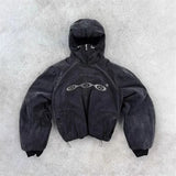 DVN black zip up hoodie