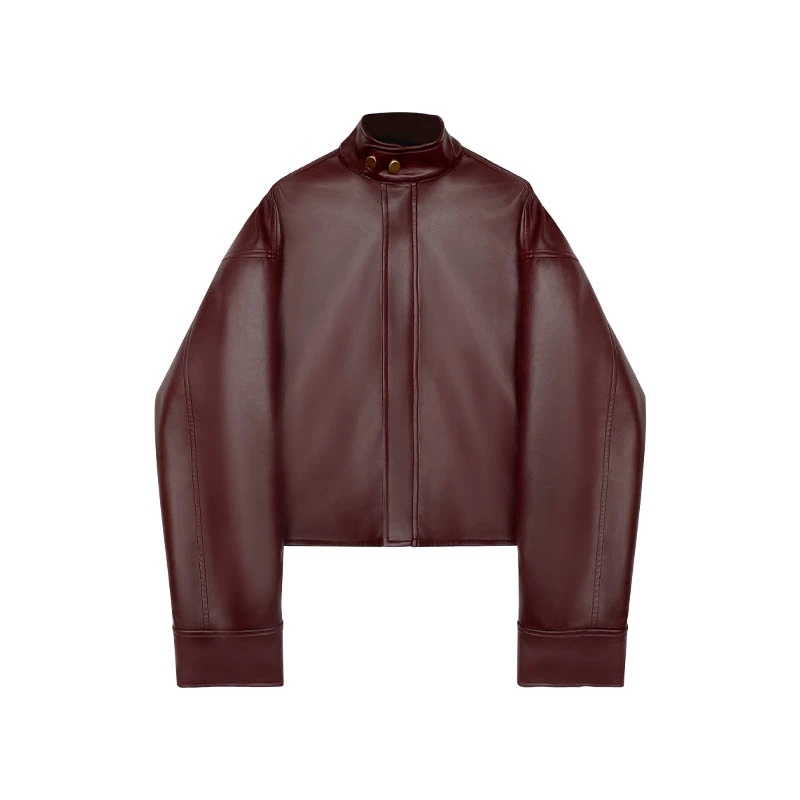 Leather Open Jacket