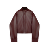 Leather Open Jacket