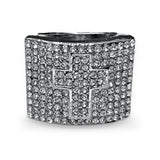 Full Pavé Crystal Block Ring