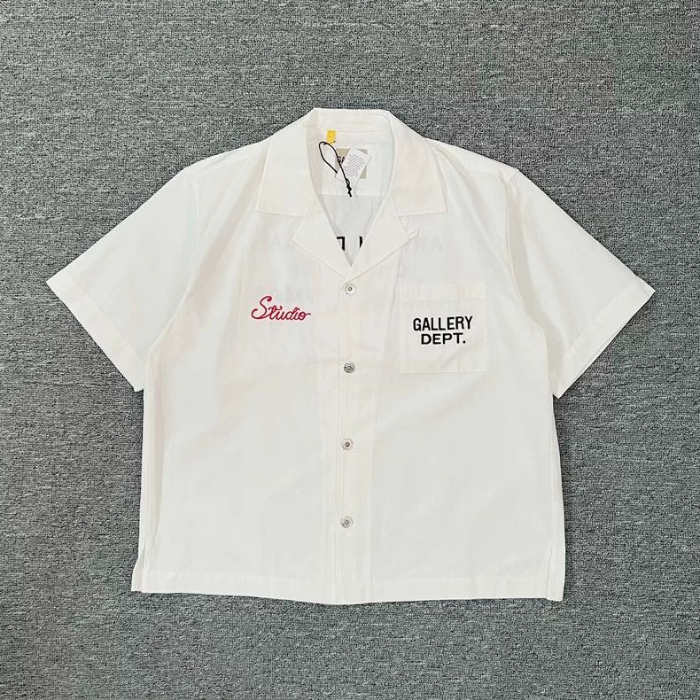 Short-sleeve button-up shirt