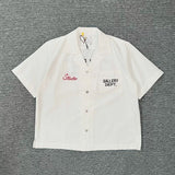 Short-sleeve button-up shirt