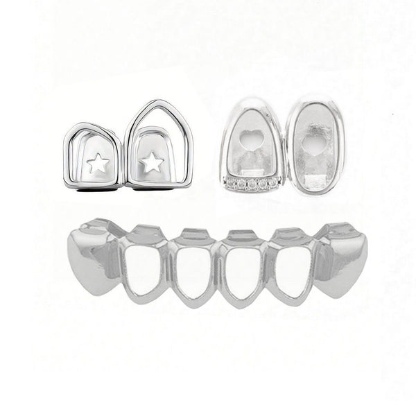 silver grill collection (top & bottom teeth)