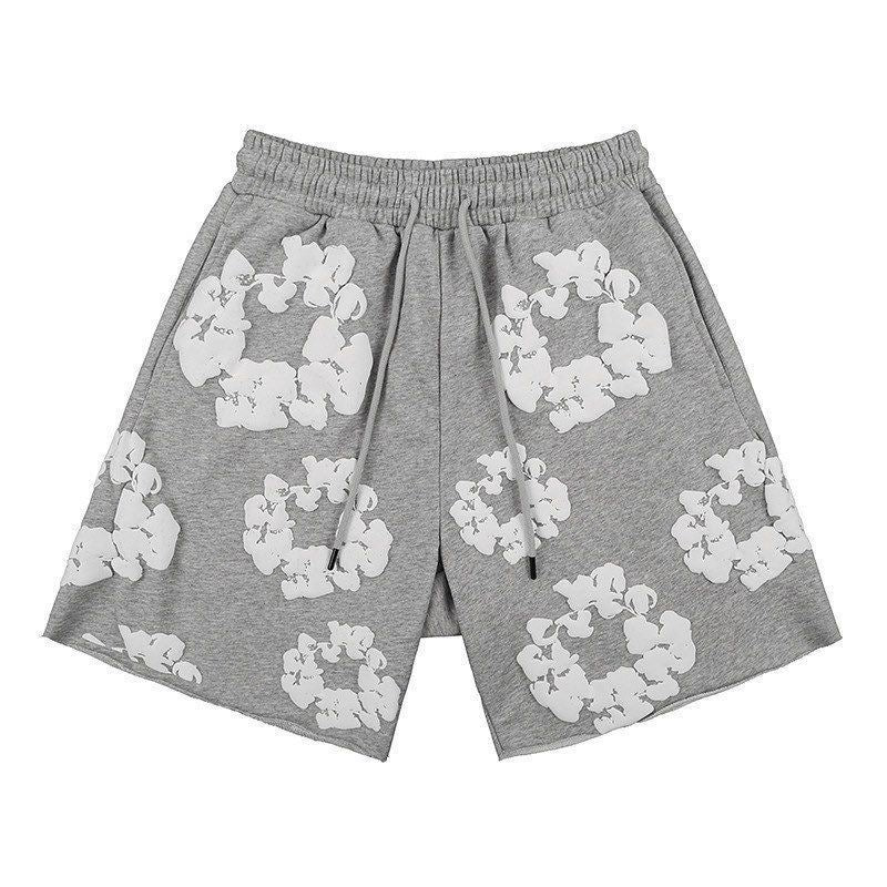 Grey denim tears shorts