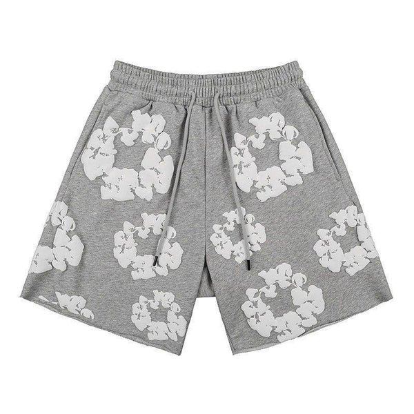 Grey denim tears shorts