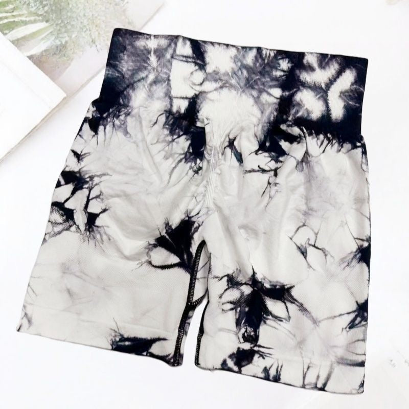 White mist biker shorts