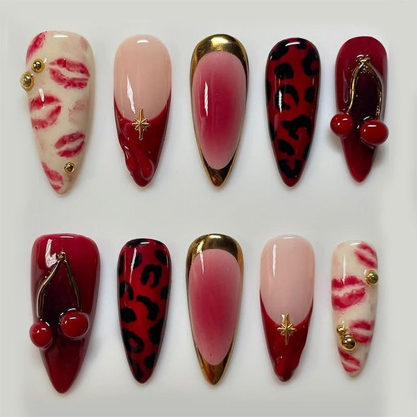 Almond shape press ons
