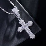 Clover cross necklace