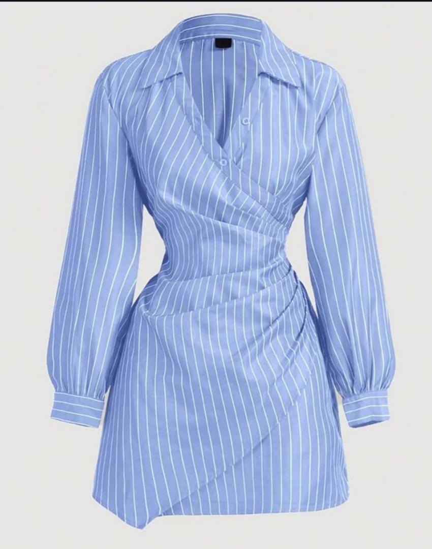Wrap shirt dress