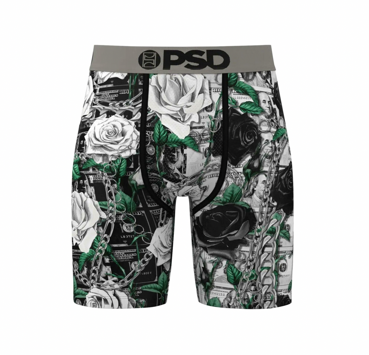 White rose flower psd underpants