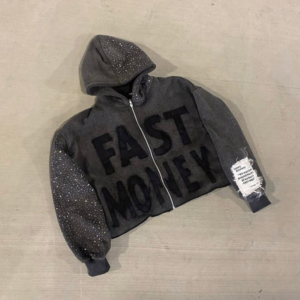 Grey Graphic Hoodie