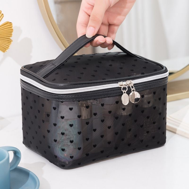 Heart glam toiletry bag