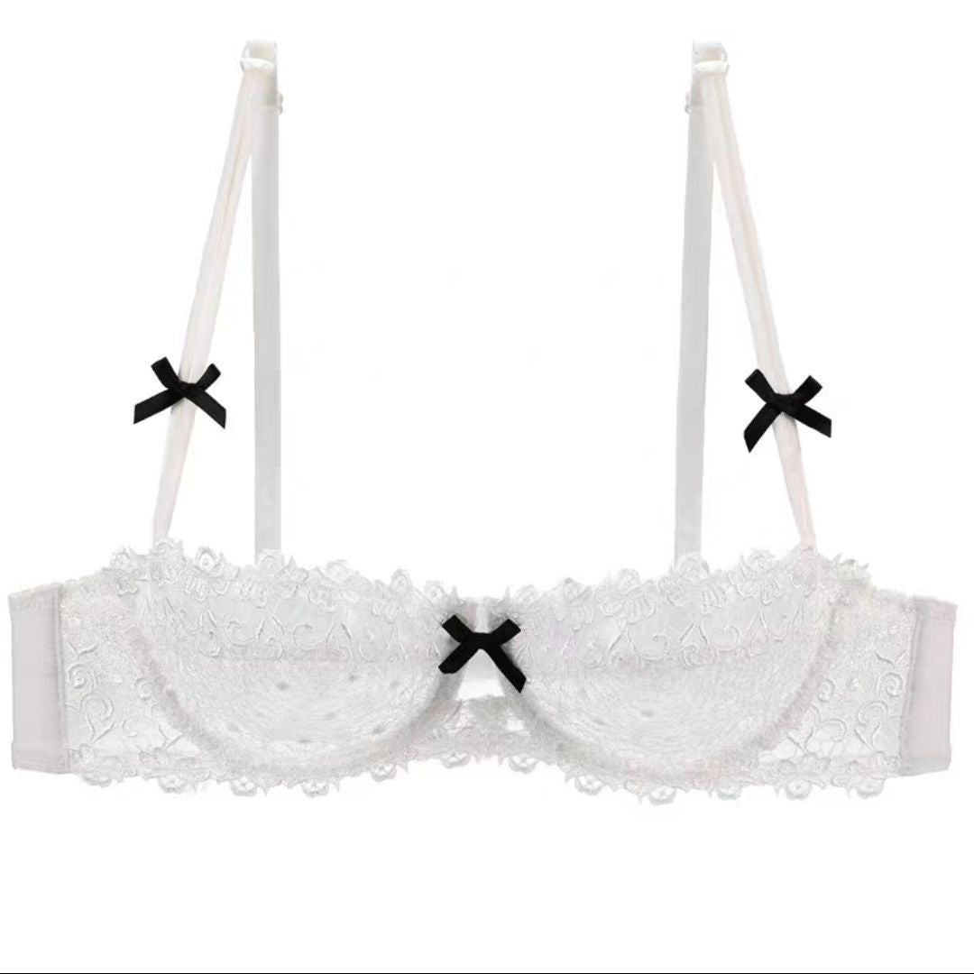 White lace bra