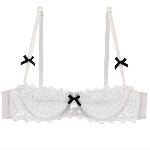 White lace bra