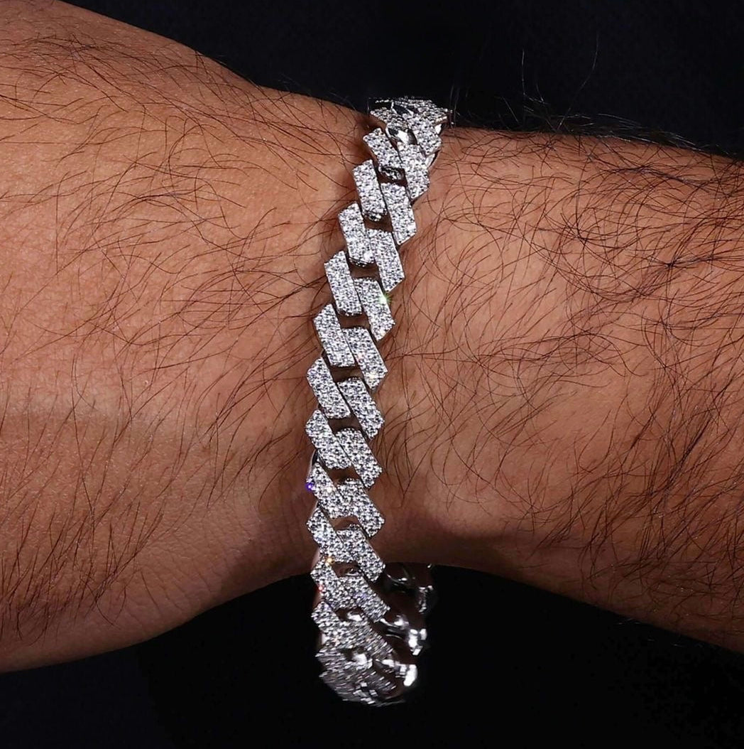 Silver cuban bracelet