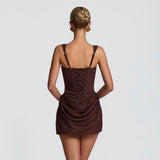 Hip-hugging midi tank dress