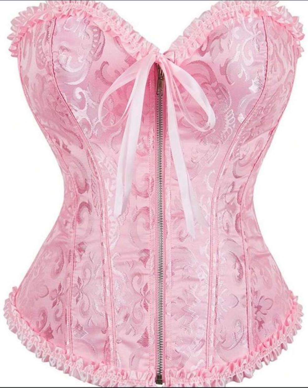 Pink Zip Corset