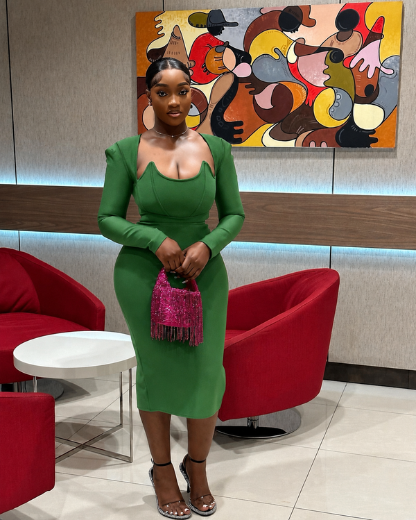 Green Elegant dresses