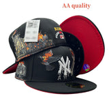 New York Yankees 'State of Mind' Skeleton Hand & Flaming Apple Custom Cap