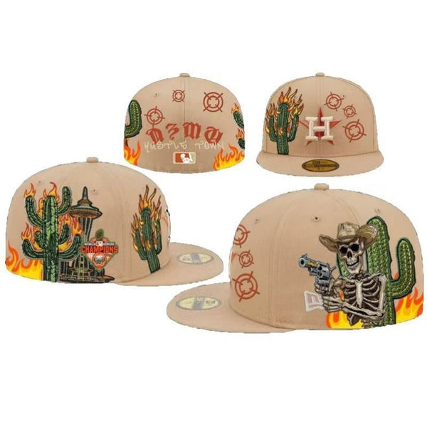 Houston Astros 'Hustle Town' Skeleton Cowboy Desert Edition Cap