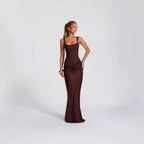 Brown cotton gown