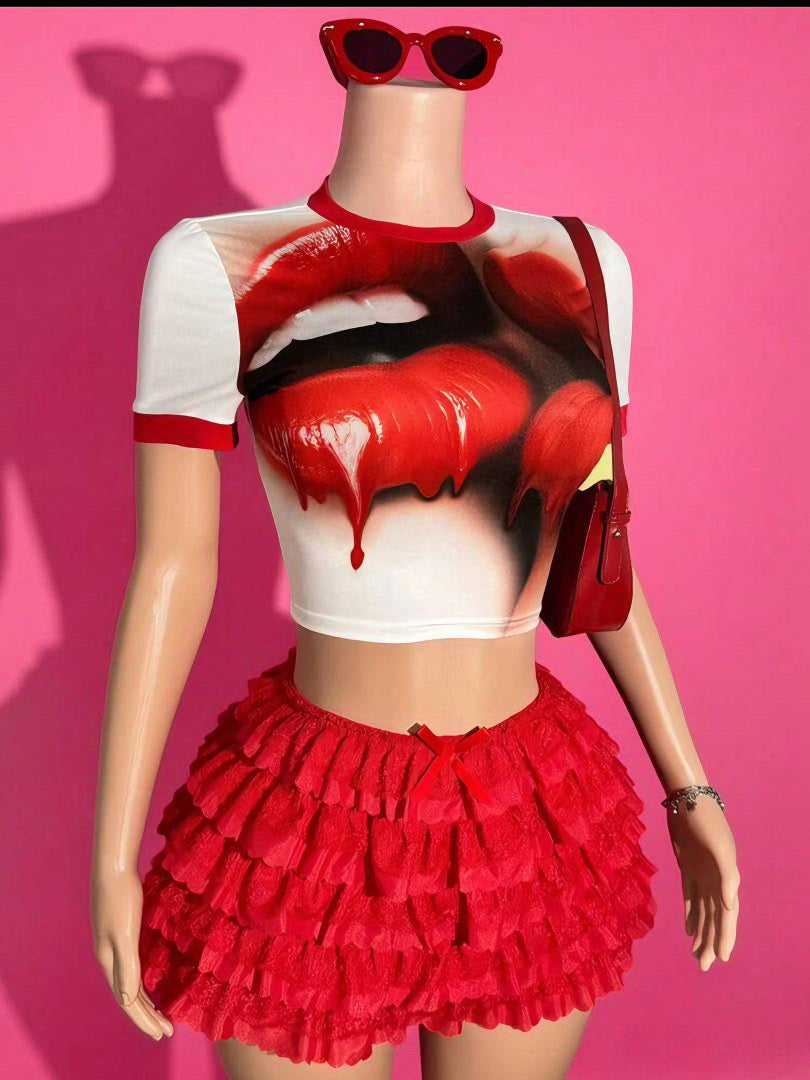 Red & white set