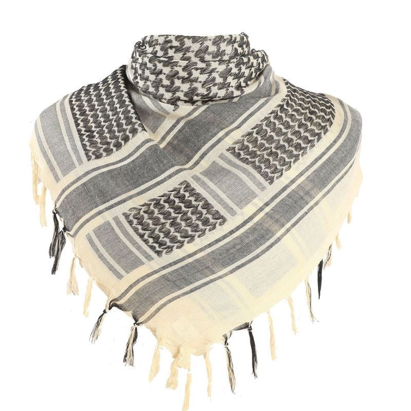 Off-white keffiyeh scarf