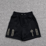 Black trapster shorts