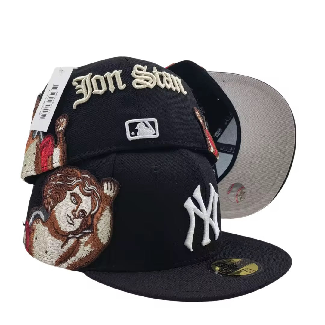 NY embroidered fitted cap