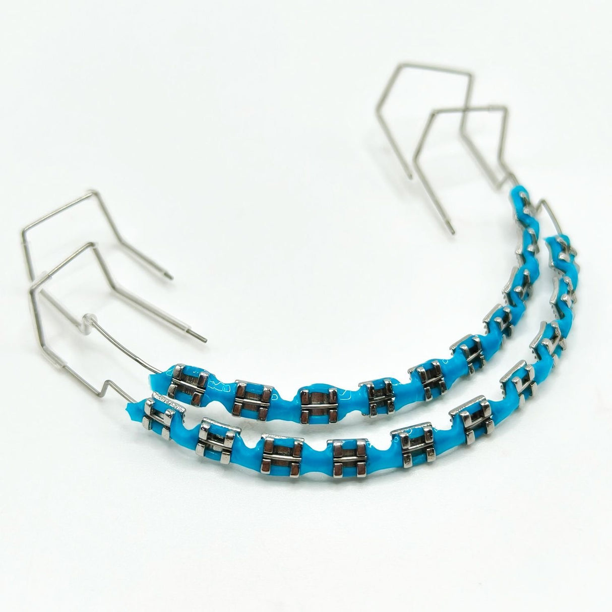 Blue fashion braces