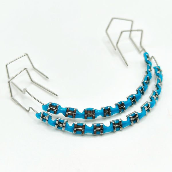 Blue fashion braces