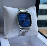 Blue dial silver Casio