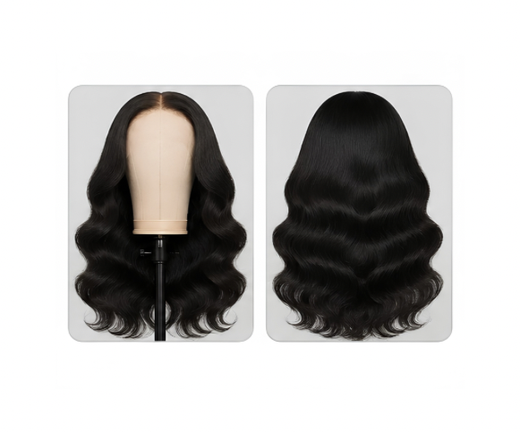 Body wave Raw virgin hair glueless wig (5x5)