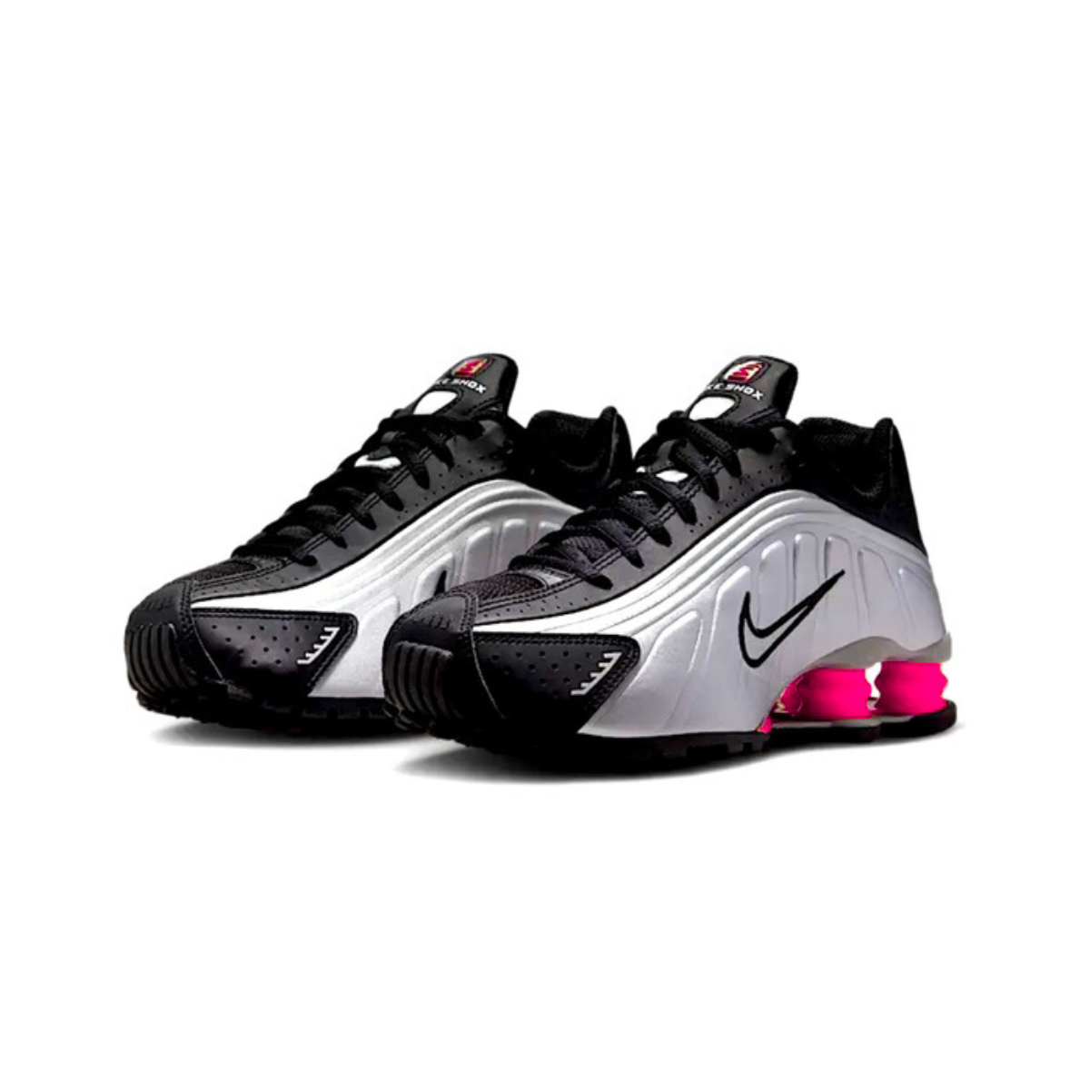 Nike Shox R4 (Black/Metallic Silver/Pink)