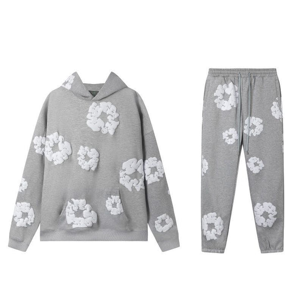 Grey denim 2-piece set