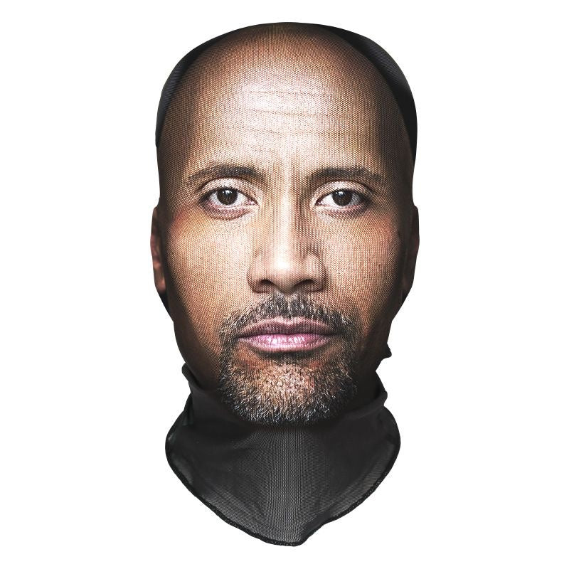 Celebrity mesh face mask of Dwayne Johnson “The Rock”