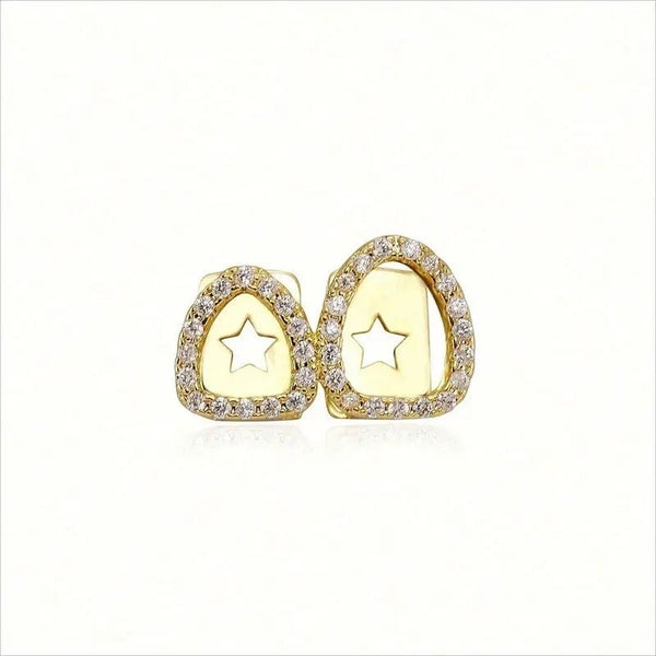 Gold star hollow Grillz