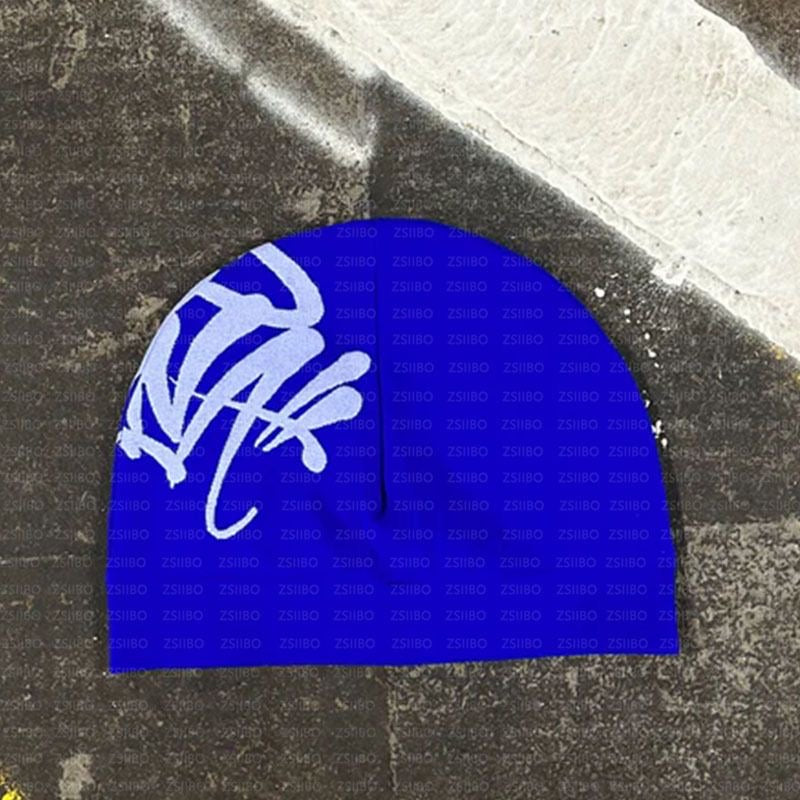 Blue syna skull cap