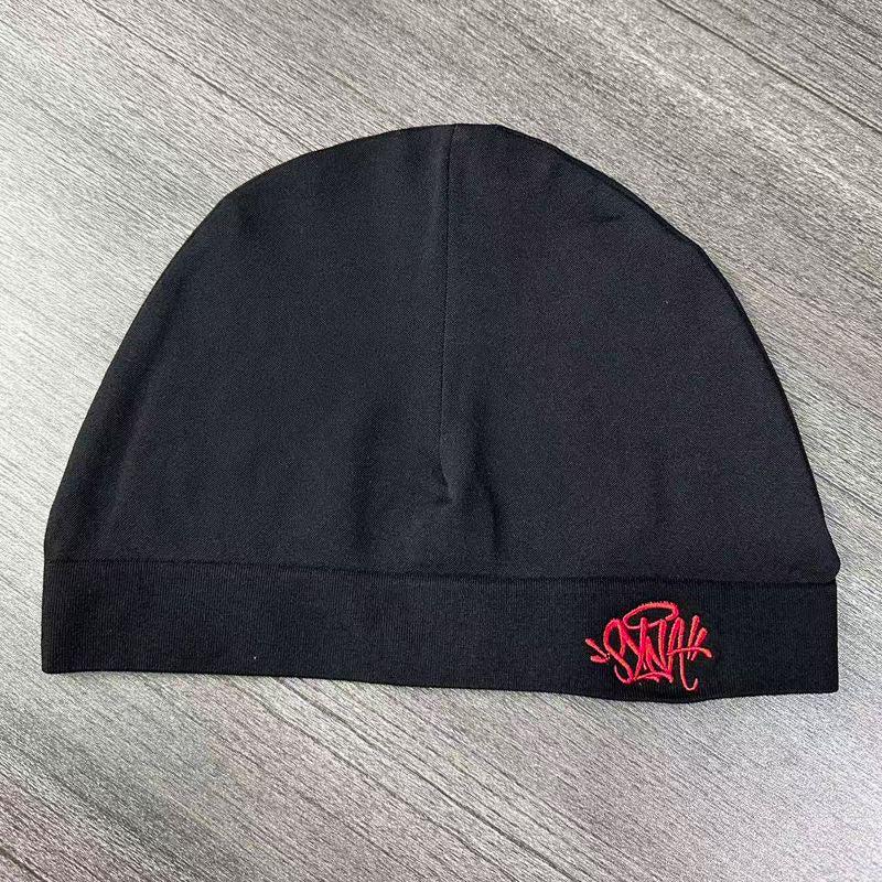 Black/red syna skull cap