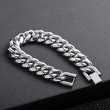 Wide Stainless steel bracelet