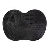 Silicone makeup brush cleaning mat
