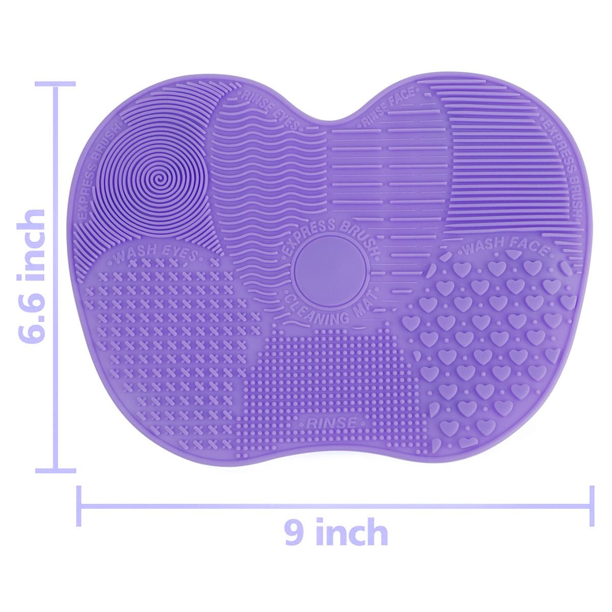 Silicone makeup brush cleaning mat