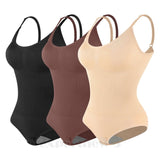 Brown seamless snatched bodysuit